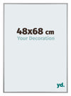 Kent Aluminium Photo Frame 48x68cm Platinum Front Size | Yourdecoration.co.uk