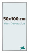 Kent Aluminium Photo Frame 50x100cm Platinum Front Size | Yourdecoration.co.uk