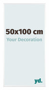 Kent Aluminium Photo Frame 50x100cm White High Gloss Front Size | Yourdecoration.co.uk