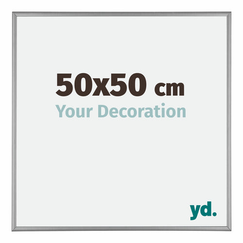 Kent Aluminium Photo Frame 50x50cm Platinum Front Size | Yourdecoration.co.uk