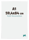 Kent Aluminium Photo Frame 59 4x84cm A1 White High Gloss Front Size | Yourdecoration.co.uk
