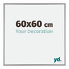 Kent Aluminium Photo Frame 60x60cm Platinum Front Size | Yourdecoration.co.uk