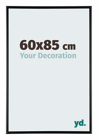 Kent Aluminium Photo Frame 60x85cm Black High Gloss Front Size | Yourdecoration.co.uk