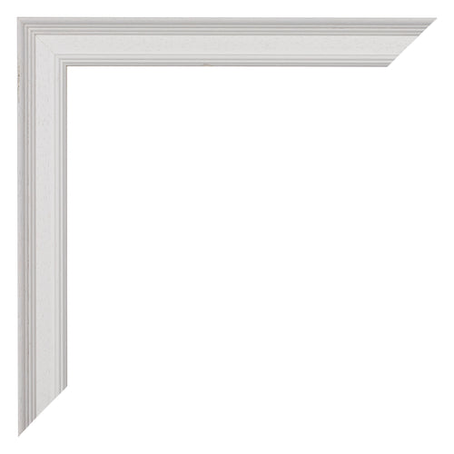 Lincoln Wood Photo Frame 21x29 7cm A4 White Corner | Yourdecoration.co.uk