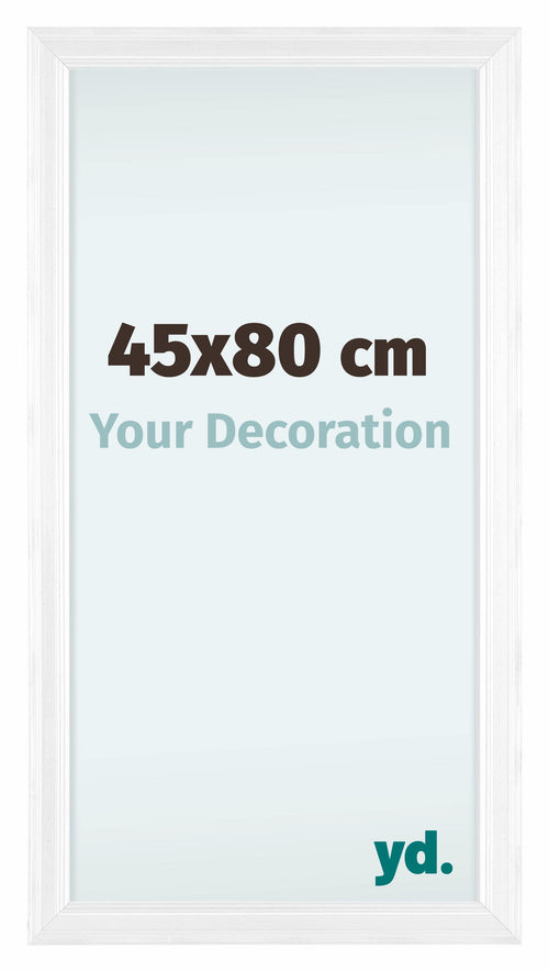 Lincoln Wood Photo Frame 45x80cm White Front Size | Yourdecoration.co.uk