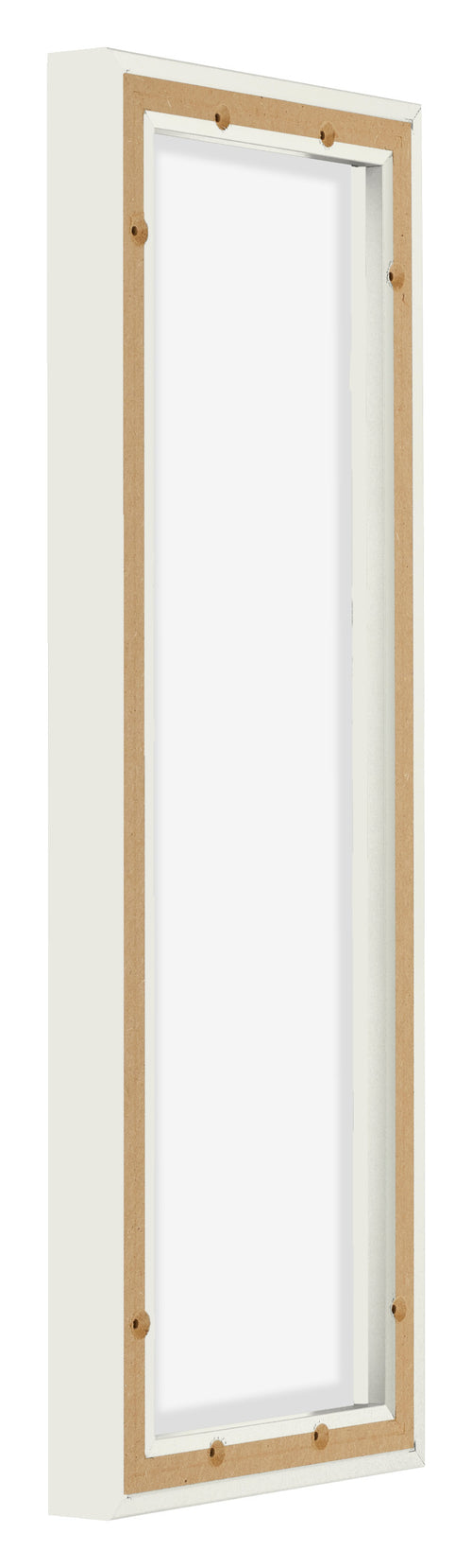 Lyon MDF Canvas Floater Frame 1 3 White Matte Back Oblique | Yourdecoration.co.uk