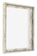 Lyon MDF Canvas Floater Frame 1 1 White Vintage Front Oblique | Yourdecoration.co.uk