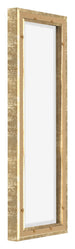 Lyon MDF Canvas Floater Frame 1 3 Gold Antique Back Oblique | Yourdecoration.co.uk