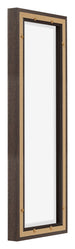 Lyon MDF Canvas Floater Frame 1 3 Oak Dark Back Oblique | Yourdecoration.co.uk