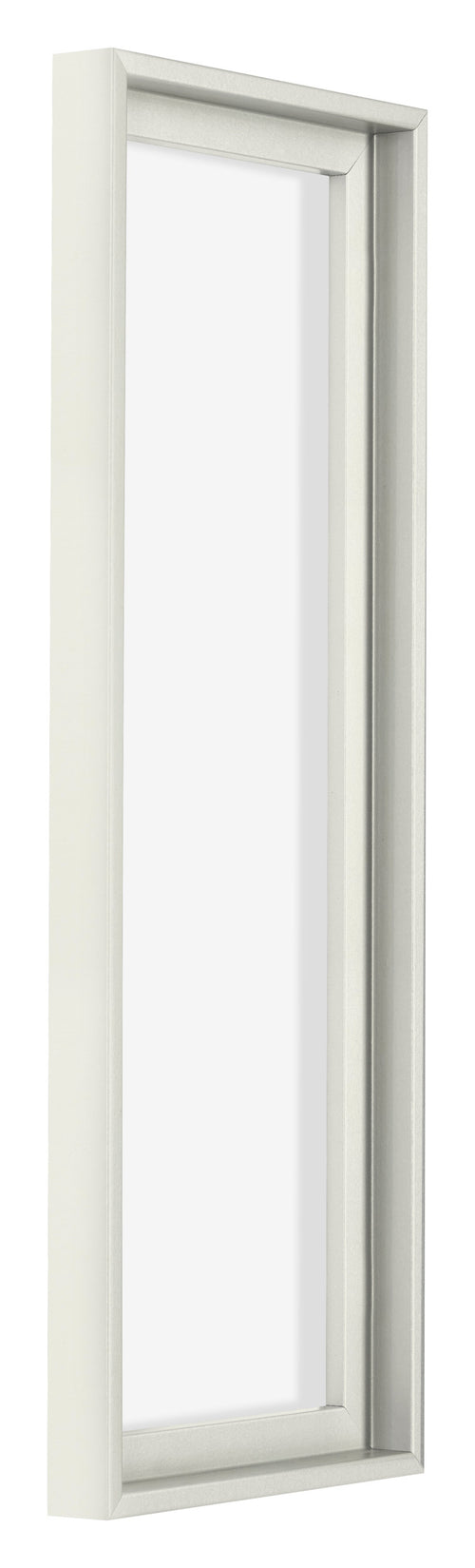 Lyon MDF Canvas Floater Frame 1 3 White Matte Front Oblique | Yourdecoration.co.uk