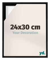 Lyon MDF Canvas Floater Frame 24x30cm Black Matte Front Size | Yourdecoration.co.uk