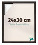 Lyon MDF Canvas Floater Frame 24x30cm Oak Dark Front Size | Yourdecoration.co.uk