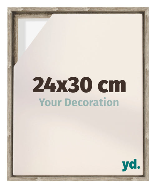 Lyon MDF Canvas Floater Frame 24x30cm Sonoma Oak Voorzijde Maat | Yourdecoration.co.uk