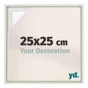 Lyon MDF Canvas Floater Frame 25x25cm White Matte Front Size | Yourdecoration.co.uk