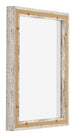 Lyon MDF Canvas Floater Frame 3 4 White Vintage Back Oblique | Yourdecoration.co.uk