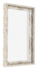Lyon MDF Canvas Floater Frame 3 4 White Vintage Front Oblique | Yourdecoration.co.uk