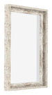 Lyon MDF Canvas Floater Frame 3 4 White Vintage Front Oblique | Yourdecoration.co.uk