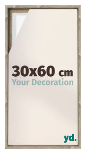 Lyon MDF Canvas Floater Frame 30x60cm Sonoma Oak Voorzijde Maat | Yourdecoration.co.uk