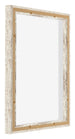 Lyon MDF Canvas Floater Frame 4 5 White Vintage Back Oblique | Yourdecoration.co.uk