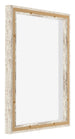 Lyon MDF Canvas Floater Frame 4 5 White Vintage Back Oblique | Yourdecoration.co.uk