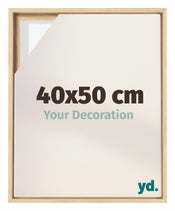 Lyon MDF Canvas Floater Frame 40x50cm Beech Front Size | Yourdecoration.co.uk