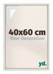 Lyon MDF Canvas Floater Frame 40x60cm White Matte Front Size | Yourdecoration.co.uk