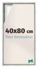 Lyon MDF Canvas Floater Frame 40x80cm Silver Matte Front Size | Yourdecoration.co.uk