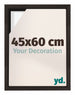 Lyon MDF Canvas Floater Frame 45x60cm Oak Dark Front Size | Yourdecoration.co.uk