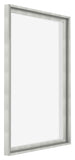 Lyon MDF Canvas Floater Frame 5 7 Silver Matte Front Oblique | Yourdecoration.co.uk