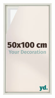Lyon MDF Canvas Floater Frame 50x100cm White Matte Front Size | Yourdecoration.co.uk