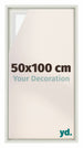 Lyon MDF Canvas Floater Frame 50x100cm White Matte Front Size | Yourdecoration.co.uk