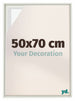 Lyon MDF Canvas Floater Frame 50x70cm White Matte Front Size | Yourdecoration.co.uk