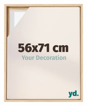 Lyon MDF Canvas Floater Frame 56x71cm Beech Front Size | Yourdecoration.co.uk
