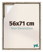 Lyon MDF Canvas Floater Frame 56x71cm Sonoma Oak Voorzijde Maat | Yourdecoration.co.uk