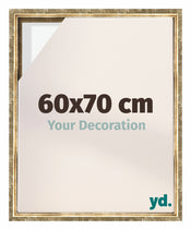 Lyon MDF Canvas Floater Frame 60x70cm Gold Antique Front Size | Yourdecoration.co.uk