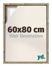 Lyon MDF Canvas Floater Frame 60x80cm Sonoma Oak Voorzijde Maat | Yourdecoration.co.uk