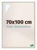 Lyon MDF Canvas Floater Frame 70x100cm White Matte Front Size | Yourdecoration.co.uk