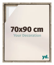 Lyon MDF Canvas Floater Frame 70x90cm Sonoma Oak Voorzijde Maat | Yourdecoration.co.uk