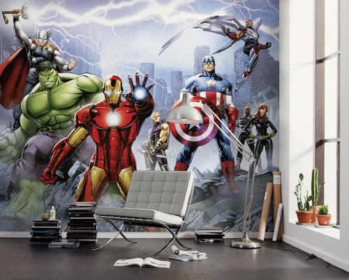 Marvel Avengers Ultimate Warriors Interior Wall Mural DX6 183 | Yourdecoration.co.uk