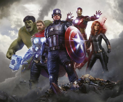 Marvel Avengers Working Together Wall Mural DX6 208 | Yourdecoration.co.uk