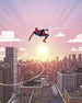 Marvel Spider Man Swinging through the Air Wall Mural DX4 209 | Yourdecoration.co.uk