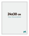 Miami Aluminium Photo Frame 24x30cm Silver Matt Front Size | Yourdecoration.co.uk