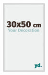 Miami Aluminium Photo Frame 30x50cm Silver Matt Front Size | Yourdecoration.co.uk