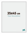 Miami Aluminium Photo Frame 35x45cm Silver Matt Front Size | Yourdecoration.co.uk