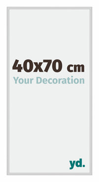 Miami Aluminium Photo Frame 40x70cm Silver Matt Front Size | Yourdecoration.co.uk