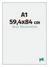 Miami Aluminium Photo Frame 59 4x84cm A1 Silver Matt Front Size | Yourdecoration.co.uk
