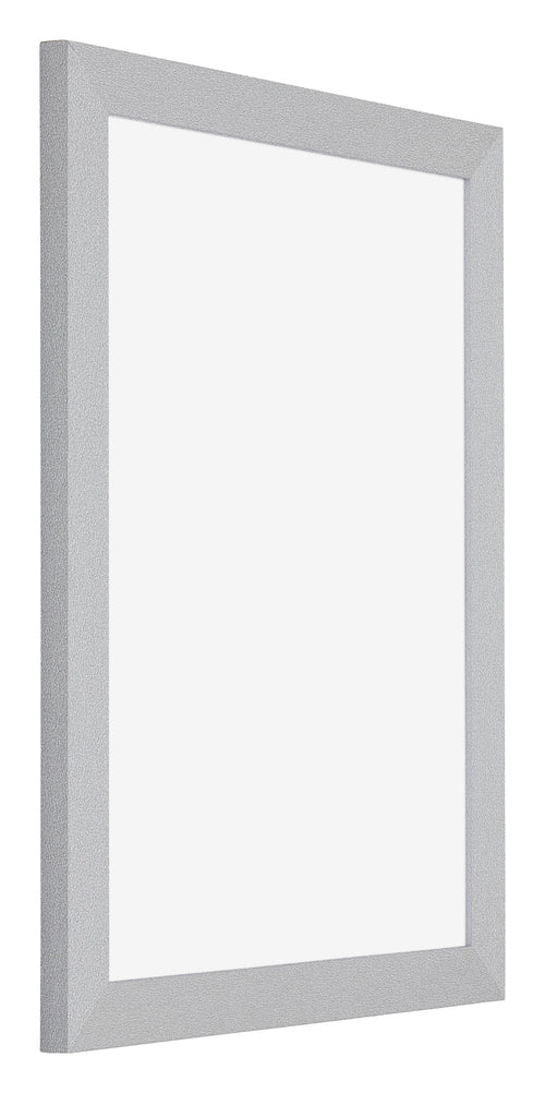 Mura MDF Photo Frame 18x24cm Silver Matte Front Oblique | Yourdecoration.co.uk