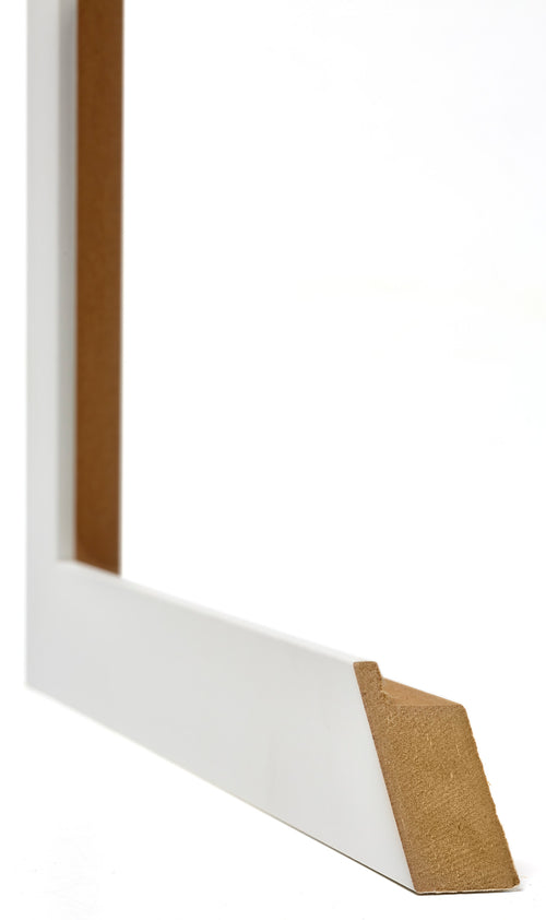 Mura MDF Photo Frame 18x24cm White Matte Detail Intersection | Yourdecoration.co.uk