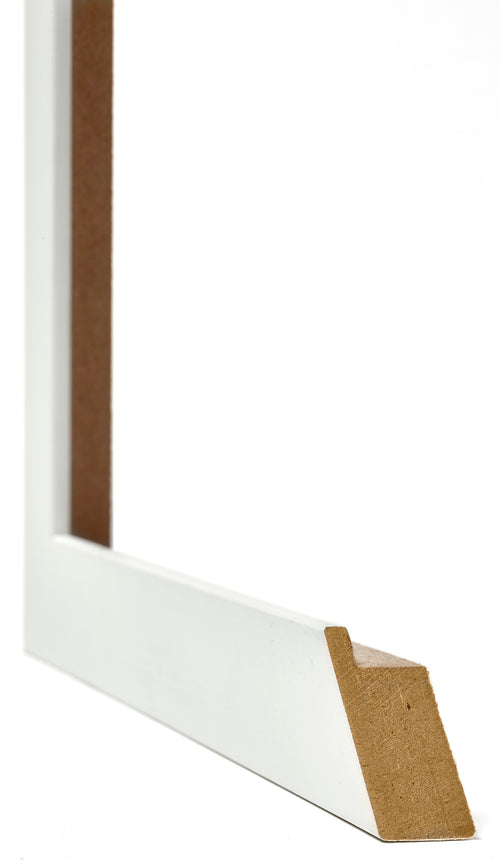 Mura MDF Photo Frame 18x24cm White Wiped Detail Intersection | Yourdecoration.co.uk