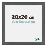 Mura MDF Photo Frame 20x20cm Anthracite Front Size | Yourdecoration.co.uk